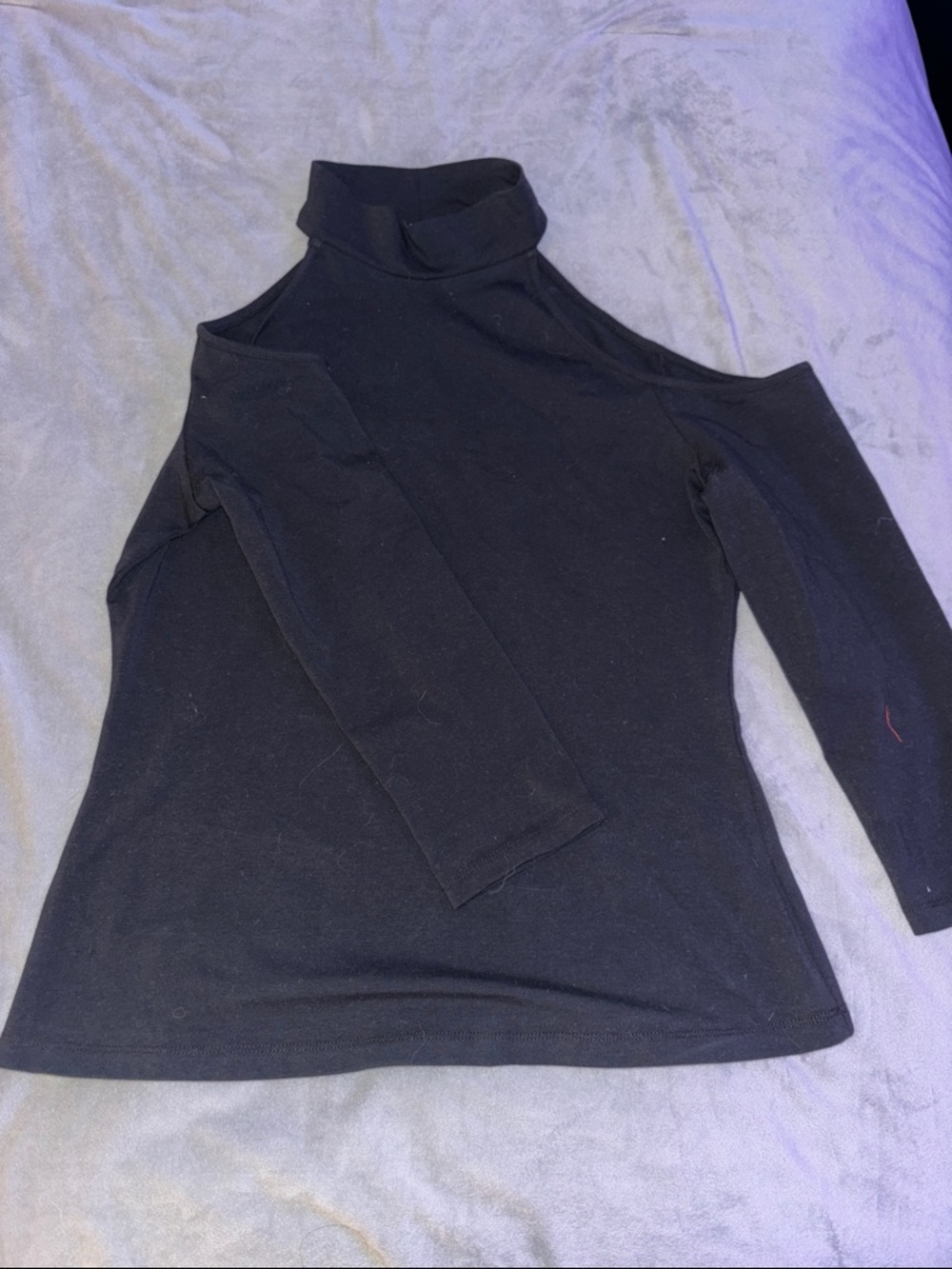 Boston Proper Black Turtleneck Top